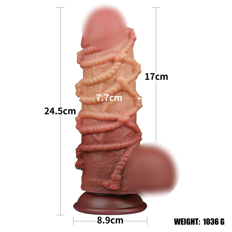 Фаллоимитатор с имитацией шибари "Nature Cock 9,6" супер реалистичный 